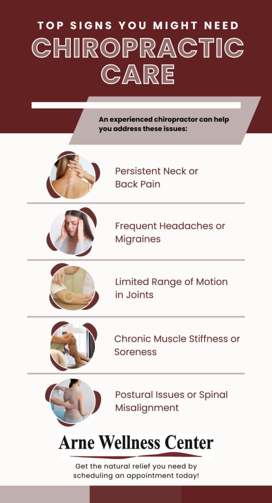 signs you need chiropractic care infographic