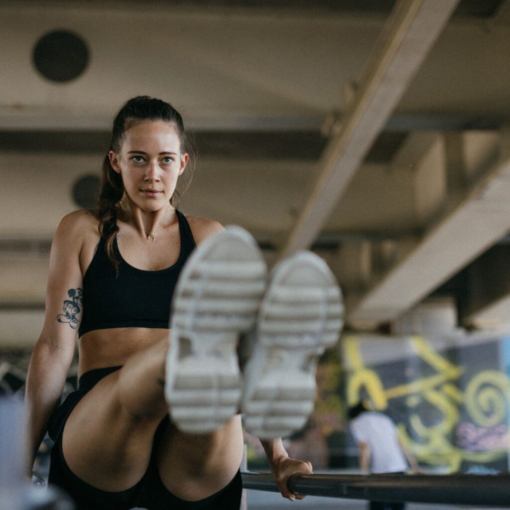 Woman working out