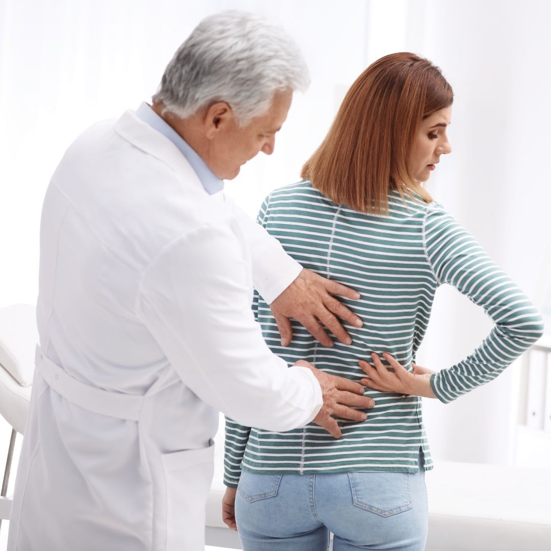 Auto accident chiropractor treating patient