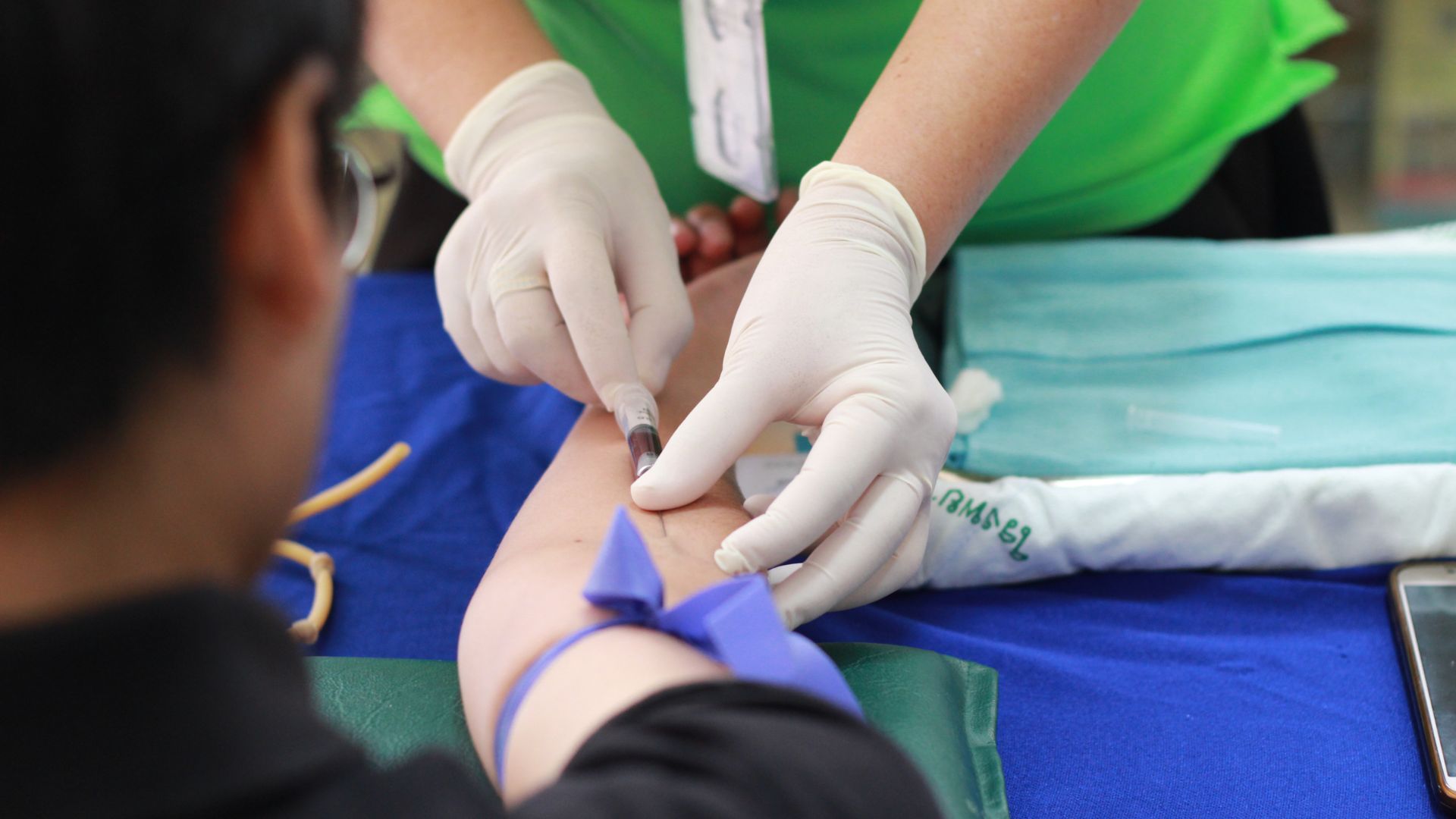 person starting ozone therapy