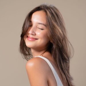 healthy woman smiling